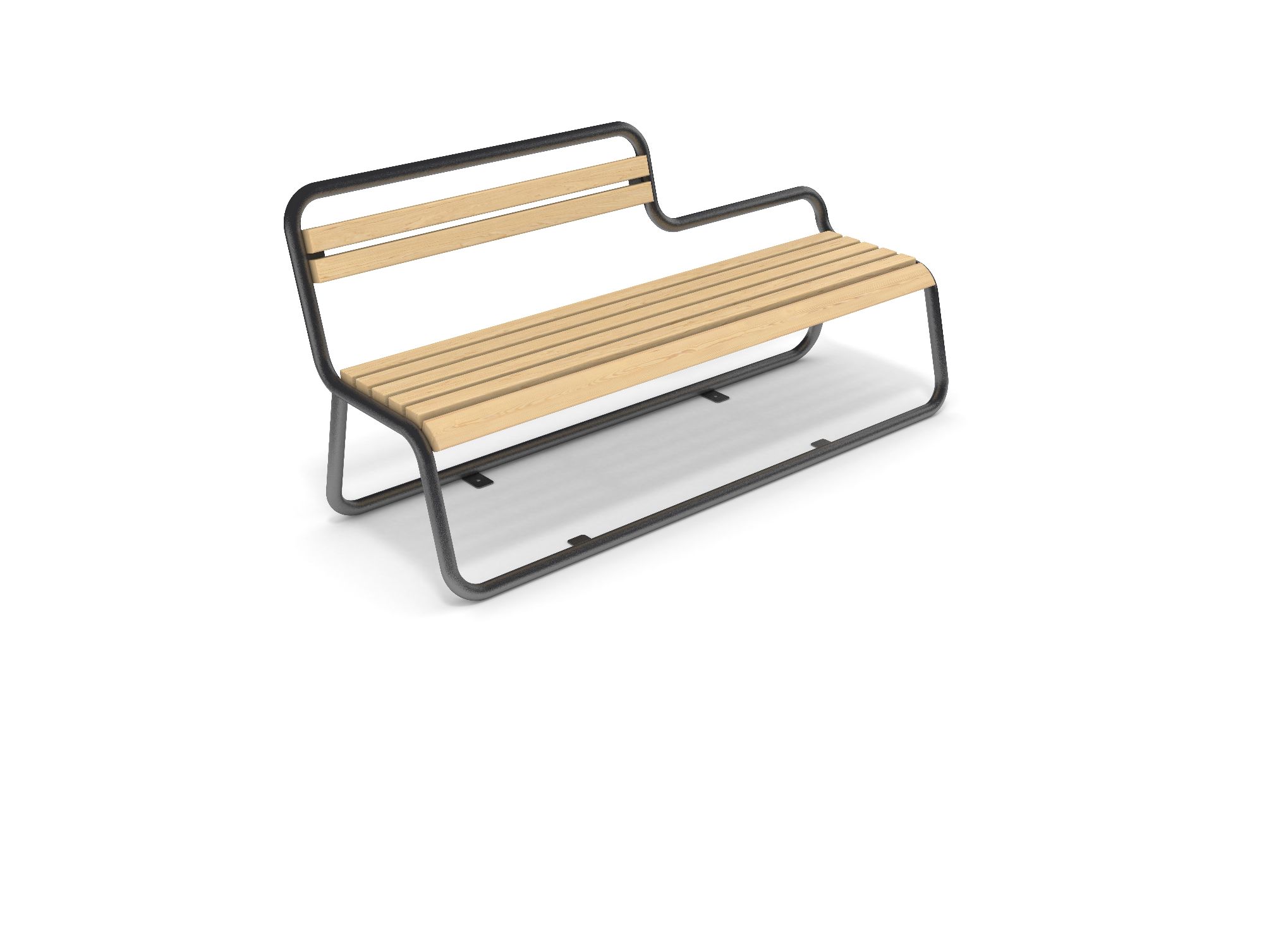 ZEBRA HALF BACKREST BENCH - CUS 154